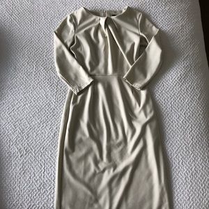 Emploi Cream Midi Dress
